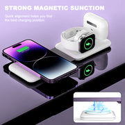3 in 1 magnetic fast wireless charger for Apple products