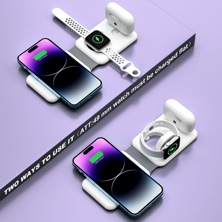 3 in 1 magnetic fast wireless charger for Apple products