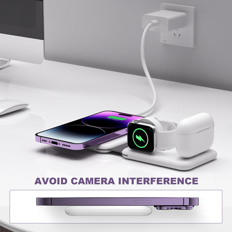 3 in 1 magnetic fast wireless charger for Apple products