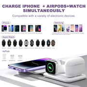 3 in 1 magnetic fast wireless charger for Apple products